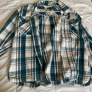 Oversized plaid shacket